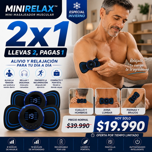 MiniRelax™ - Promo Mini Masajeador Muscular 2x1