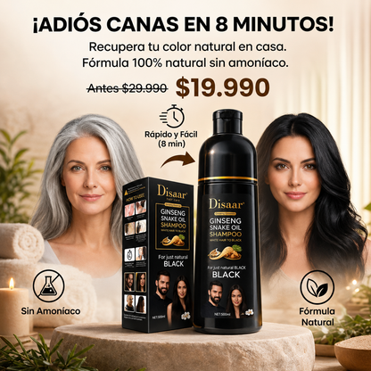 Disaar™ - SHAMPOO TINTE CUBRE CANAS