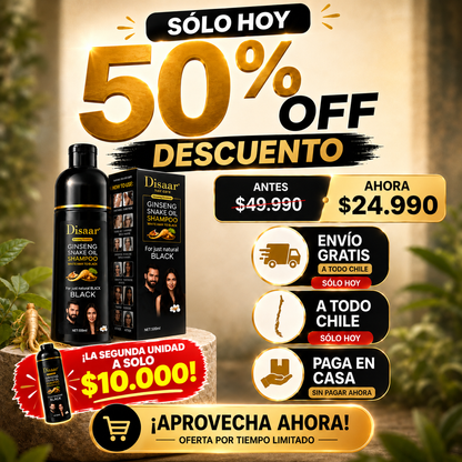 Disaar™ - Shampoo Tinte Cubre Canas RUBIO