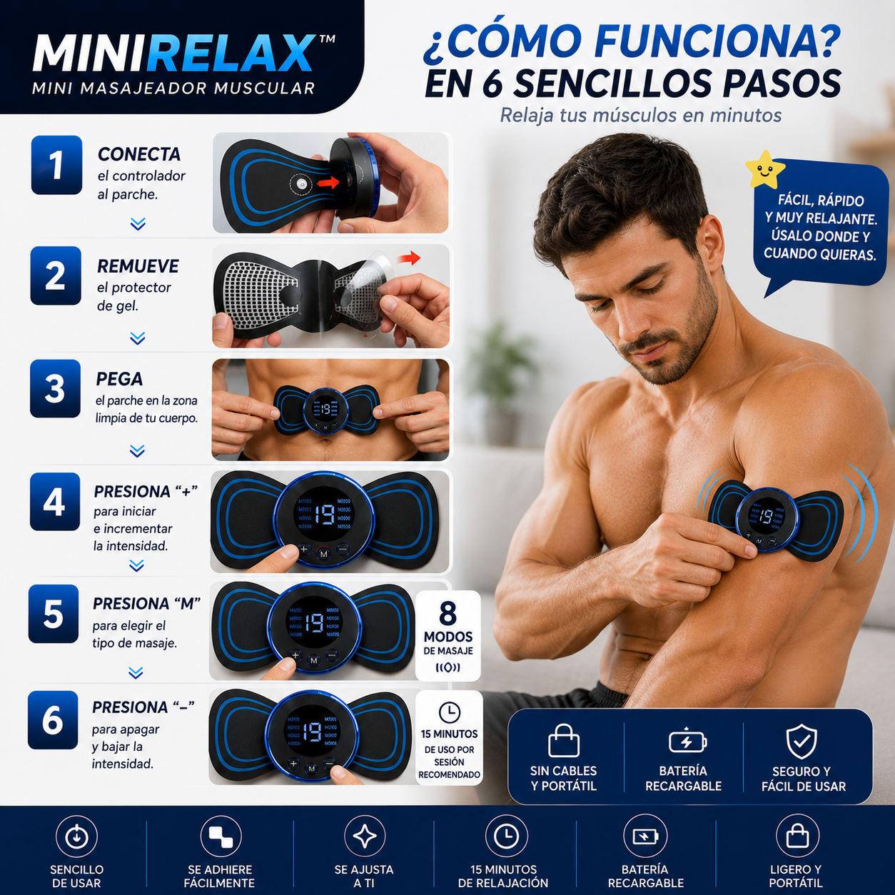MiniRelax™ - Promo Mini Masajeador Muscular 2x1