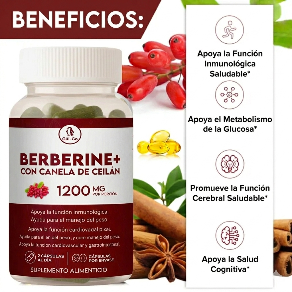 Berberine+™ – Controla tu Peso y Azúcar