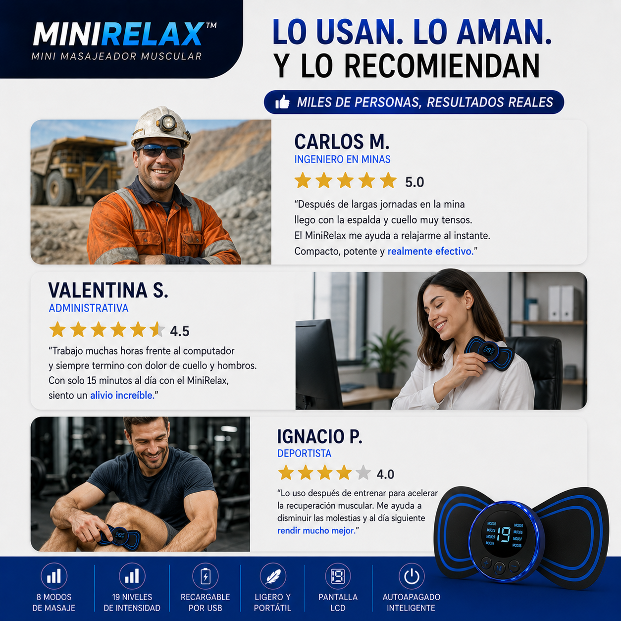 MiniRelax™ - Promo Mini Masajeador Muscular 2x1