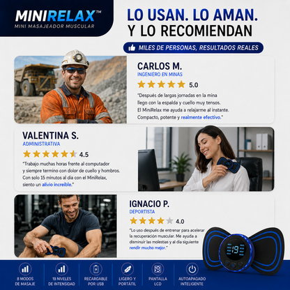 MiniRelax™ - Promo Mini Masajeador Muscular 2x1