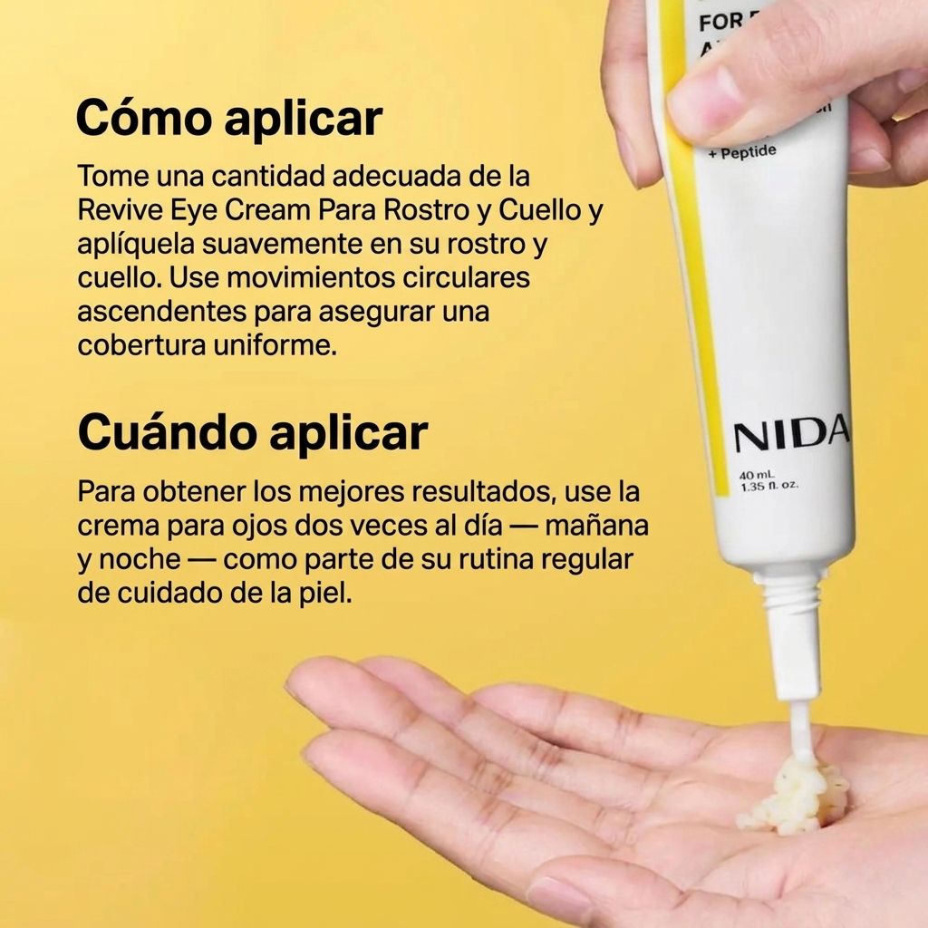 Crema Revive NIDA Corea (ojos, rostro y cuello)