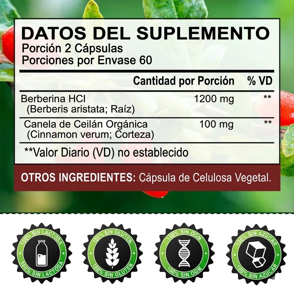Berberine+™ – Controla tu Peso y Azúcar