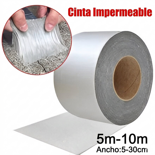 Pack x2: Cinta Impermeable™ - Repara goteras, grietas y filtraciones en segundos sin gastar una fortuna en técnicos