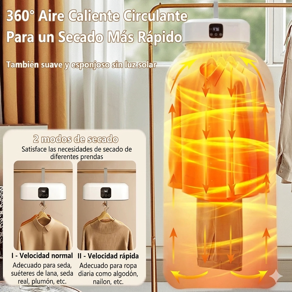 DryFree™ — Seca tu ropa en minutos, sin tendedero, sin esperar, desde cualquier lugar