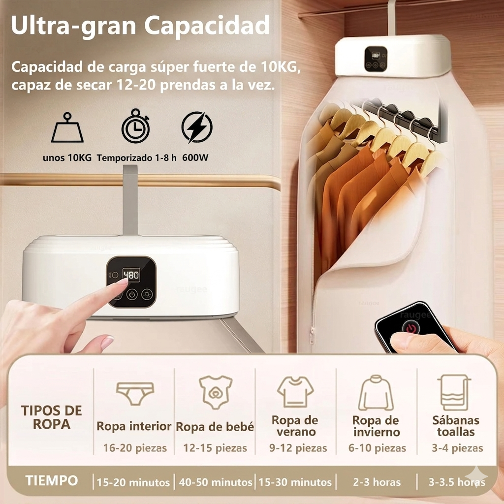 DryFree™ — Seca tu ropa en minutos, sin tendedero, sin esperar, desde cualquier lugar