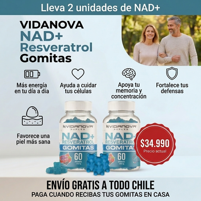 NAD + Resveratrol™ – Revierte el Envejecimiento Celular