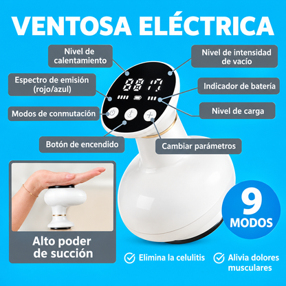 Ventosa Eléctrica Anti-Celulítica Anti-Dolores